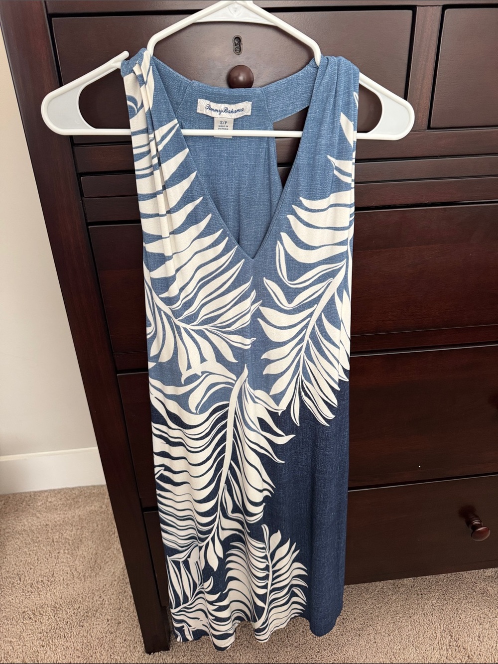 Tommy Bahama Women's Sleeveless Carmela Coastal Fronds Dress